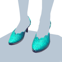 Turquoise Scaled Stilettos.png