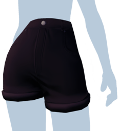 File:Black High-Waisted Jean Shorts.png