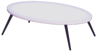 File:Large Oval White Dining Table.png