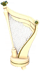 File:White and Gold Angelic Harp.png