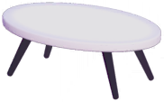 File:Oval White Coffee Table.png