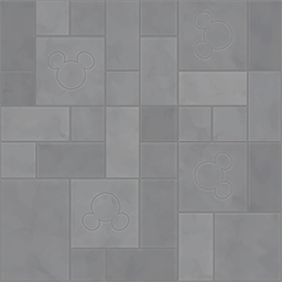 Modern Mickey Mouse Gray Tile Flooring.png