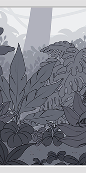 Mighty Jungle Monochrome Wallpaper.png