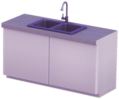 White Double-Basin Sink with Concrete Top.png