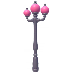 File:Round Pink Three-Pronged Lamppost.png