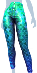 Shimmering Green Scaled Pants.png