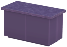 Black Kitchen Island with Black Marble Top.png