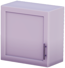 File:White Single-Door Top Cupboard -- Right Handle.png
