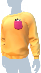 Yellow Peeking Mickey Mouse Pocket Sweater m.png