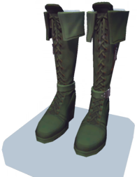 Green Lace-Up Combat Boots.png