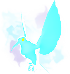 Blue Whimsical Sunbird.png