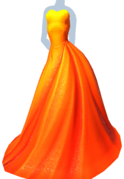 Golden Orange Sweetheart Strapless Gown.png