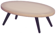 File:Oval Pale Wood Coffee Table.png