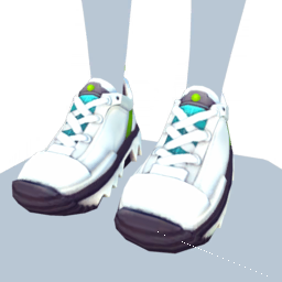Chunky Sneakers With Green Highlights.png