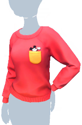 Red Peeking Mickey Mouse Pocket Sweater.png