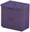 Black Double-Drawer Counter with Black Marble Top.png
