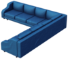 Large Lavish Navy Blue L Couch.png