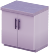 White Double-Door Counter with Gray Marble Top.png
