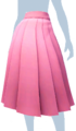 Long Pink Pleated Skirt.png