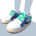 Turquoise Flatbottom Sneakers.png
