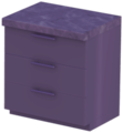 Black Triple-Drawer Counter with Black Marble Top.png