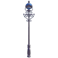 Blue Wrought Iron Streetlamp.png