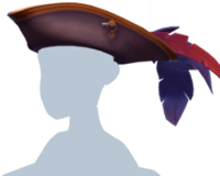 Dark Brown Pirate's Tricorn Hat.png