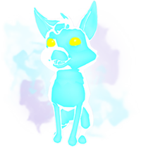 Blue Whimsical Fox.png