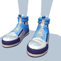 White and Blue Basketball Sneakers.png