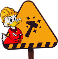 Game Guide - Moana's Boat - Scrooge Construction Sign.png