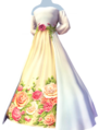 White and Pink Floral Gown m.png
