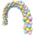Blue, Yellow and Pink Balloon Arch.png