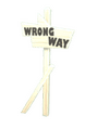 "Wrong Way" Direction Sign.png