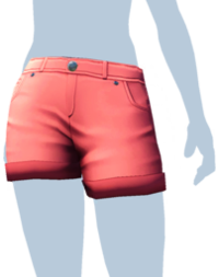 Pink Rolled-Cuff Jean Shorts.png