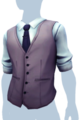 Elegant Gray Vest with Tie Clip m.png