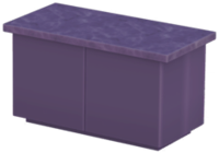 Black Kitchen Island with Black Marble Top.png