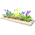 Yellow, Green and Purple Flower Rectangle.png