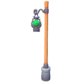 Wooden Lamppost with Green Light.png