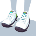 Chunky Sneakers With Green Highlights.png