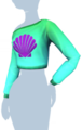 Green Off-the-Shoulder Shell Crop Top.png